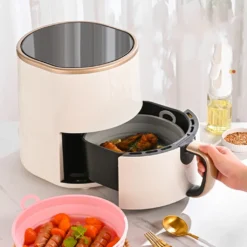 7.5'' Zusammenklappbarer Heißluftfritteusen-Silikontopf Grau Silikon Backkorb Kompaktfriteusen -Günstiges Brat Lust Geschäft 0141eb0d71bf200d7d6147902bb62b65