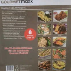 GOURMETmaxx Heißluft-Fritteuse Digital - 12l - 1800W Heißluft Fritteuse Fettfrei 12L Friteuse Airfryer Digital Drehgrill XL Fritöse 34 GOURMETmaxx Heißluft-Fritteuse Digital - 12l - 1800W Heißluft Fritteuse Fettfrei 12L Friteuse Airfryer Digital Drehgrill XL Fritöse -Günstiges Brat Lust Geschäft 022f1c13c8dc39b88a2de6fb5f712fff