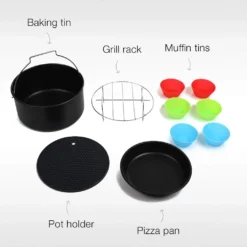 Princess 10-tlg. Heißluftfritteuse-Zubehör-Set 5,2L Metall Und Silikon 31 Princess 10-tlg. Heißluftfritteuse-Zubehör-Set 5,2L Metall Und Silikon -Günstiges Brat Lust Geschäft 03556d963579d80887dcbb0d9630c064