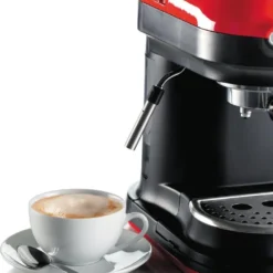 Ariete Siebträger-Espressomaschine Moderna Mit Kaffeemühle Und Aufschäumdüse, Rot/schwarz -Günstiges Brat Lust Geschäft 059e775a5966f33e688880a13009dab9