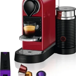 Krups XN7615.19 Nespresso Citiz & Milk Kaffeekapselmaschine (1260 Watt, Wassertankkapazität: 1l, Pumpendruck: 19 Bar) Rot -Günstiges Brat Lust Geschäft 05ac1ec756e6deb20ac0ab4a45c645ca