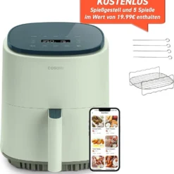 Cosori Lite 3.8-Liter Smart Heißluftfritteuse, 1500W, Grün -Günstiges Brat Lust Geschäft 0628c40405446ad23b5761504cc0c47e
