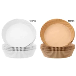100 Stück Heißluftfritteuseneinlagen Fritteusenpadpapier Backpapier Dampfgarerpapier Padstanzer Braun -Günstiges Brat Lust Geschäft 06542e56668d0b401509df65ff532b50