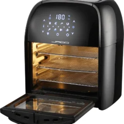 Jago® XXXL 8in1 Heißluftfritteuse 12L + 10 Zubehör - 1800W, LED Display Mit Touch Screen, 8 Programme / Timer, Ohne ÖL - Airfryer, Heißluft, Fritteuse, Heißluftofen, Backofen, Dehydrator, Grill -Günstiges Brat Lust Geschäft 08b704f0024b0a3caa5314d662369891