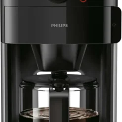 Philips Grind + Brew Filterkaffeemaschine Mit Mahlwerk, 1.2 L Glaskanne, Bis Zu 12 Tassen, Metall, Schwarz (HD7767/00) -Günstiges Brat Lust Geschäft 0a41bc0bef9791a2045b5873429422b9