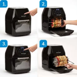 PowerXL Air Fryer Multi-Function – Heißluft-Fritteuse Zum Frittieren Ohne Öl – 6-in-1 Auch Als Dörrautomat, Zum Grillen U. V. M. – Bis Zu 80% Weniger Fett 14 PowerXL Air Fryer Multi-Function – Heißluft-Fritteuse Zum Frittieren Ohne Öl – 6-in-1 Auch Als Dörrautomat, Zum Grillen U. V. M. – Bis Zu 80% Weniger Fett -Günstiges Brat Lust Geschäft 0adf1378c389e249216379bd82434554