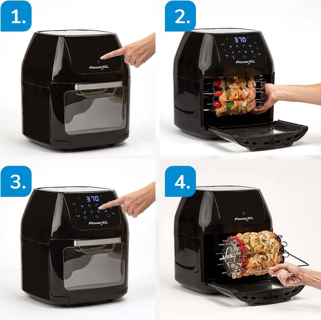 PowerXL Air Fryer Multi-Function – Heißluft-Fritteuse Zum Frittieren Ohne Öl – 6-in-1 Auch Als Dörrautomat, Zum Grillen U. V. M. – Bis Zu 80% Weniger Fett 7 PowerXL Air Fryer Multi-Function – Heißluft-Fritteuse Zum Frittieren Ohne Öl – 6-in-1 Auch Als Dörrautomat, Zum Grillen U. V. M. – Bis Zu 80% Weniger Fett – Bild 5