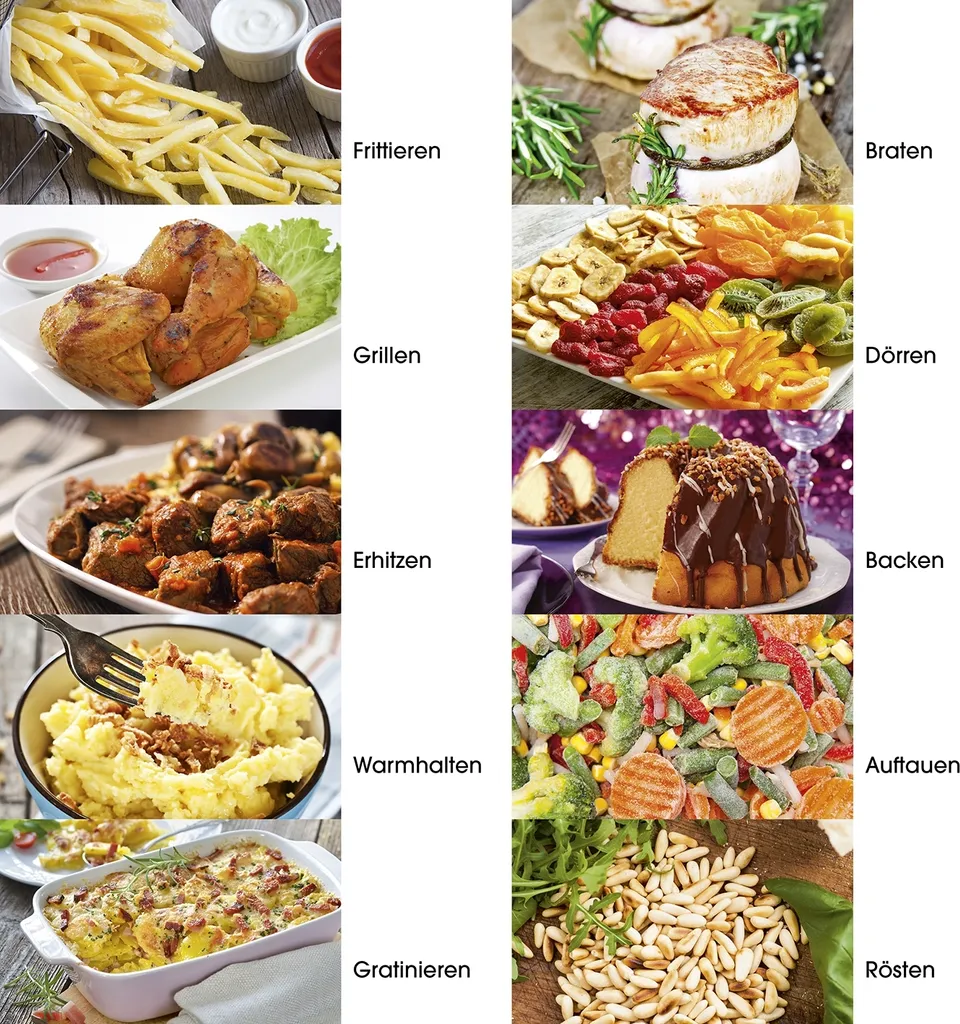 GOURMETmaxx Heißluft-Fritteuse Digital - 12l - 1800W Heißluft Fritteuse Fettfrei 12L Friteuse Airfryer Digital Drehgrill XL Fritöse 7 GOURMETmaxx Heißluft-Fritteuse Digital - 12l - 1800W Heißluft Fritteuse Fettfrei 12L Friteuse Airfryer Digital Drehgrill XL Fritöse – Bild 5