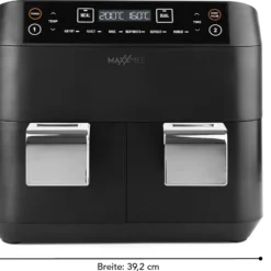 MAXXMEE Heissluft-Fritt. Doppelk. 2x3,8l -Günstiges Brat Lust Geschäft 0c21eb9cbc435a21ba917391b7276520
