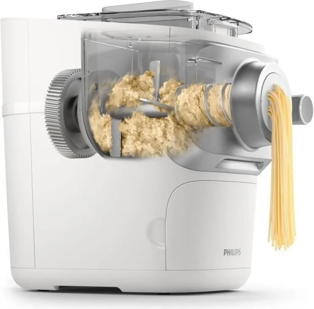 Philips Pasta Machine HR2660/00, 200W, 100% Automatisch, 450 G In 18 Min, 6 Pasta -Discs, Einfache Reinigung, Rezeptbuch 4 Philips Pasta Machine HR2660/00, 200W, 100% Automatisch, 450 G In 18 Min, 6 Pasta -Discs, Einfache Reinigung, Rezeptbuch – Bild 2