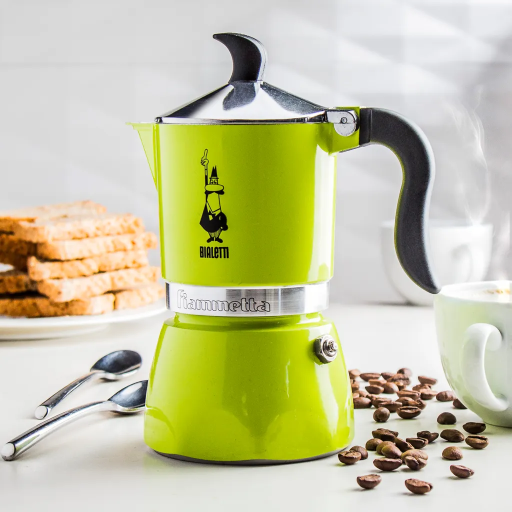 Bialetti Fiammetta, Mokka-Kanne, Gelb, Aluminium, 3 Tassen, Fiammetta, 1 Stück(e) 4 Bialetti Fiammetta, Mokka-Kanne, Gelb, Aluminium, 3 Tassen, Fiammetta, 1 Stück(e) – Bild 2