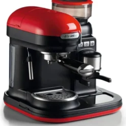 Ariete Siebträger-Espressomaschine Moderna Mit Kaffeemühle Und Aufschäumdüse, Rot/schwarz -Günstiges Brat Lust Geschäft 0e3fcd47c289b6e3c647b117f6097428