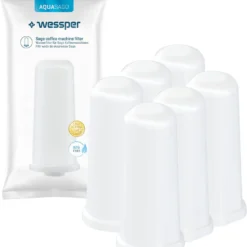 Wessper 6 Stück Wasserfilter Für Sage Kaffeemaschinen | Barista Zubehör Ersatz Für Sage Claro Swiss, Sage Barista Express Pro SES008, SES875,BES920, SES980, SES990, BES811, SES878, SES880, SES812