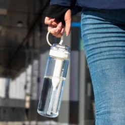 Wessper Wasserfilterflasche, Trinkflasche Aus Borosilikat Glas 680 Ml, Bpa Frei Wasserflasche Mit Filter Für Kohlensäurehaltige Getränke | Filterflasche Outdoor, Aktivkohle Filter Strohhalm- Minze + 3 -Günstiges Brat Lust Geschäft 103d30f67dde282138f64e06e7b2db24