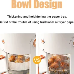 Luftfritteusen-Papier [100 Blatt], Runde Einweg-Papiereinsätze Für Luftfritteusen, Fettdichtes Pergament, Mehrzweck-Antihaft-Silikonpapier -Günstiges Brat Lust Geschäft 110139da51689dea8910636e8b8f17ca