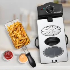 Monzana Fritteuse 3 L Edelstahl Temperaturregler Bis 190°C Sichtfenster Spülmaschinengeeignet 2000 W Filter Kontrollleuchte Küche Kaltzonen-Fritteuse -Günstiges Brat Lust Geschäft 120ba4150b10b36d512ea5ffb3b118d1