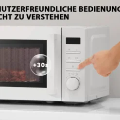 Mikrowelle 20L, Solo-Mikrowelle Mit 8 Menüs/Timer/LED-Digitalanzeige/700W Grill/5 Leistungsstufen/Praktischer Auftaufunktion/Beleuchtung Im Innenraum -Günstiges Brat Lust Geschäft 12aa9d9c7601b791b3a39ed1a500490c