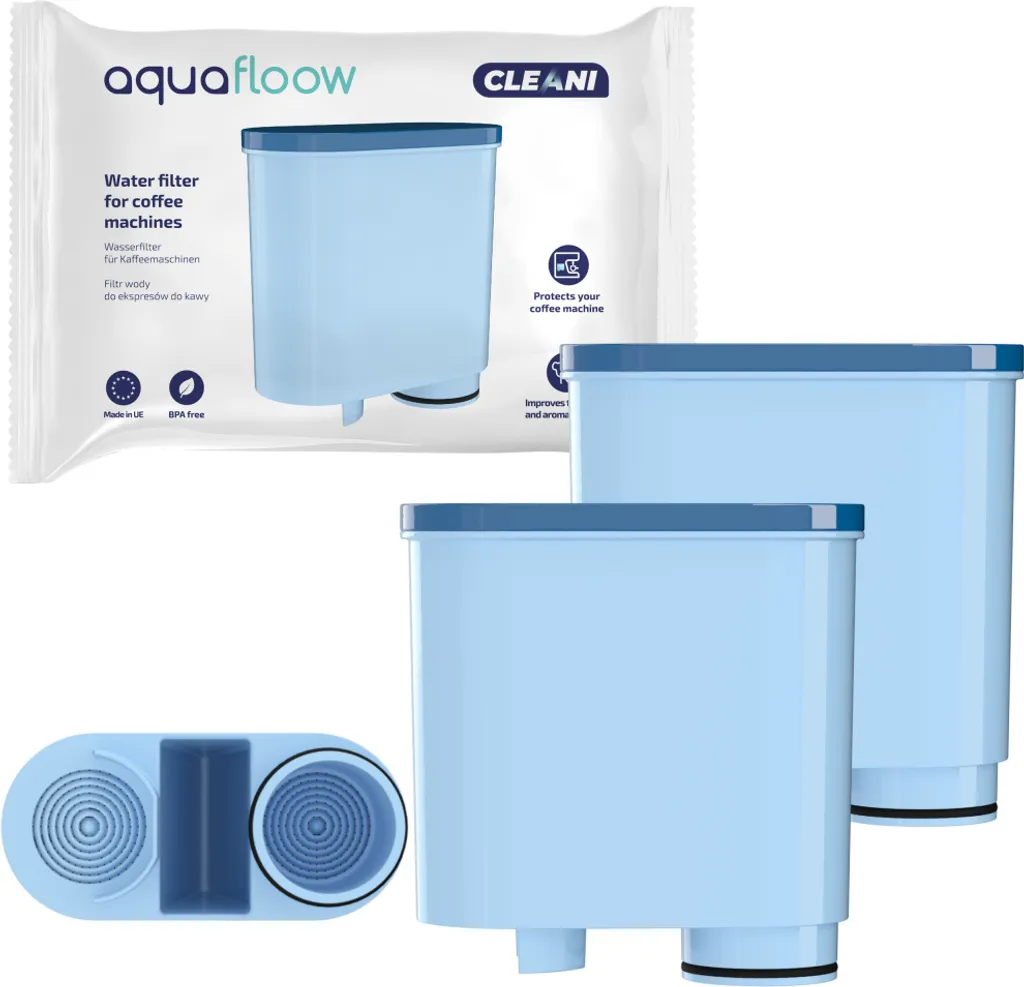 2x AquaFloow Cleani Wasserfilterpatrone Für Saeco/Philips Espressomaschinen (Saeco AquaClean CA6903/00 Und Philips AquaClean CA6903/10) + Wessper-Fett 4 2x AquaFloow Cleani Wasserfilterpatrone Für Saeco/Philips Espressomaschinen (Saeco AquaClean CA6903/00 Und Philips AquaClean CA6903/10) + Wessper-Fett – Bild 2