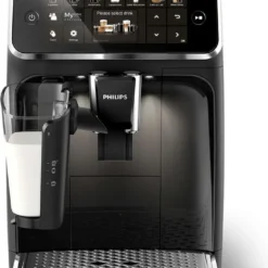 Philips Kaffeevollautomat 5400 Series, 12 Kaffeespezialitäten, LatteGo Milchsystem, Touchdisplay, Schwarz (EP5441/50)