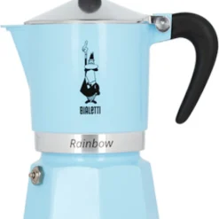 Bialetti Rainbow, Italienische Espresso-Kaffeemaschine, Aluminium, 3 Tassen, Blau -Günstiges Brat Lust Geschäft 174ee72e6530517b7fadd7e18233d78e