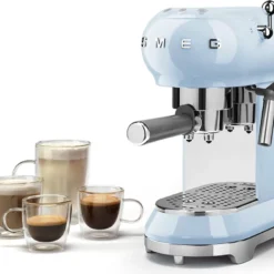 SMEG Espresso Kaffeemaschine Pastell Blau ECF01PBE -Günstiges Brat Lust Geschäft 176849aba5eef2f9dcc745f42e574d40
