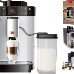 Melitta Caffeo Varianza CSP F570-101 Kaffeevollautomat Mit Milchbehälter, One Touch Funktion - Silber -Günstiges Brat Lust Geschäft 1b67d9e9870d5720cc17fc57cb3e2cdf