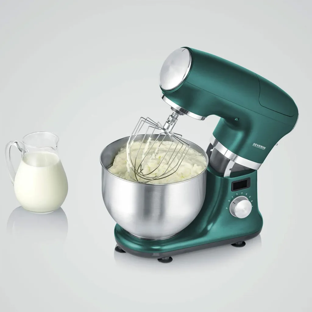 SEVERIN Küchenmaschine - Grün Limited Edition KM 3896 Aus Edelstahl, Matt-Grün Edelstahl Gebürstet Schwarz 9 SEVERIN Küchenmaschine - Grün Limited Edition KM 3896 Aus Edelstahl, Matt-Grün Edelstahl Gebürstet Schwarz – Bild 7