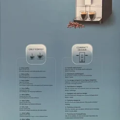 Melitta EspressoLine E950-213 Kaffeevollautomat, Silber/Schwarz -Günstiges Brat Lust Geschäft 1bbd6c61838d4511a27437701fa847de