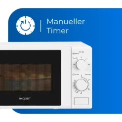 Exquisit Mikrowelle MW 802 | 700 Watt | Timer | Auftaufunktion | Weiß -Günstiges Brat Lust Geschäft 1bd22079bf89e70157674a5481e31cf7