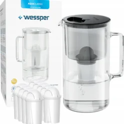 Wessper Glas Wasserfilter 2,5 L Mit 10 Filterkartuschen, Kompatibel Mit Brita Maxtra -Schwarz -Günstiges Brat Lust Geschäft 1c8ad8a0360b0904992784c2eb22b681