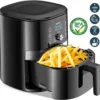 AINUOO 4L Heißluftfritteuse, 1600 W Airfryer Fritteuse Mit Touch Display, 6-in-1 Multifunktions Kompaktfriteuse Mit 6 Programmen, Transparentes Sichtfenster, Mit Rezeptheft, BPA-frei, Schwarz 2 AINUOO 4L Heißluftfritteuse, 1600 W Airfryer Fritteuse Mit Touch Display, 6-in-1 Multifunktions Kompaktfriteuse Mit 6 Programmen, Transparentes Sichtfenster, Mit Rezeptheft, BPA-frei, Schwarz -Günstiges Brat Lust Geschäft 1d78f0be6b8625c714c06fade09a1a8b