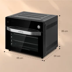 Klarstein Vigor Air Heißluftfritteuse XXL - Airfryer Mit 1800 W - 30 Liter - 18 Programme - Ober- Und Unterhitze - Digitales Bedienfeld Mit Touchscreen - Edelstahl -Günstiges Brat Lust Geschäft 1dac77756f7904f6e68546da2a126b30