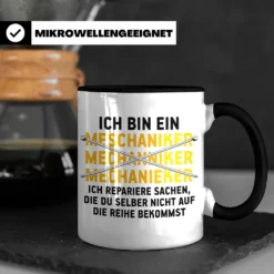 Lustige Tasse Automechaniker KFZ Mechaniker Geschenk Mechatroniker Werkstatt Tasse (Schwarz) -Günstiges Brat Lust Geschäft 1e7ad2fc84454c13b91044efdadabece