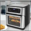 ProfiCook PC-FR 1200 H Heißluft-Fritteuse, 9 Automatikprogramme Inkl. Variabler Zeit Und Temperatureinstellung, Kapazität: Ca. 11 Liter, 4 Einschubhöhen Für Optimale Backergebisse, Edelstahl-schwarz -Günstiges Brat Lust Geschäft 1f7249abea7ae41b12d4cb28220ba4c9