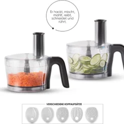 Küchenmaschine 10-in-1 Multifunktions-Küchenroboter, Standmixer, Mixer, Entsafter Multi Mixer Mit Knethaken, Citruspresse, Häcksler, Reibe Motorleistung 2000W, Farbe:Grau -Günstiges Brat Lust Geschäft 21c5f08817a85d01b6e8377695b2be40