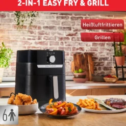 Tefal Easy Fry & Grill Classic, 2-In-1, Heißluftfritteuse + Grill, EY5018 -Günstiges Brat Lust Geschäft 241a04f5008cd9be2a8eaf8d24871fa7