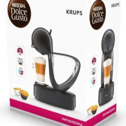 Krups Kapselmaschine KP 173B Nescafe Dolce Gusto Infinissima Cosmic-Grey, Farbe:Cosmic-Grau -Günstiges Brat Lust Geschäft 2502100b97caf2da40cb2b858c085b51
