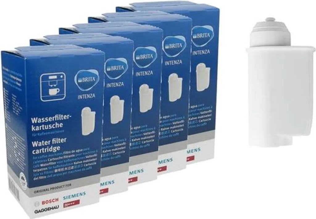 5x Original Brita Intenza Wasserfilter 467873 F. Bosch, Siemens, Gaggenau, Neff TZ70003 3 5x Original Brita Intenza Wasserfilter 467873 F. Bosch, Siemens, Gaggenau, Neff TZ70003