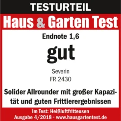 Severin FR 2430 Heißluftfritteuse -Günstiges Brat Lust Geschäft 26f683d5c2db0ca8a495c19e8c61ce06