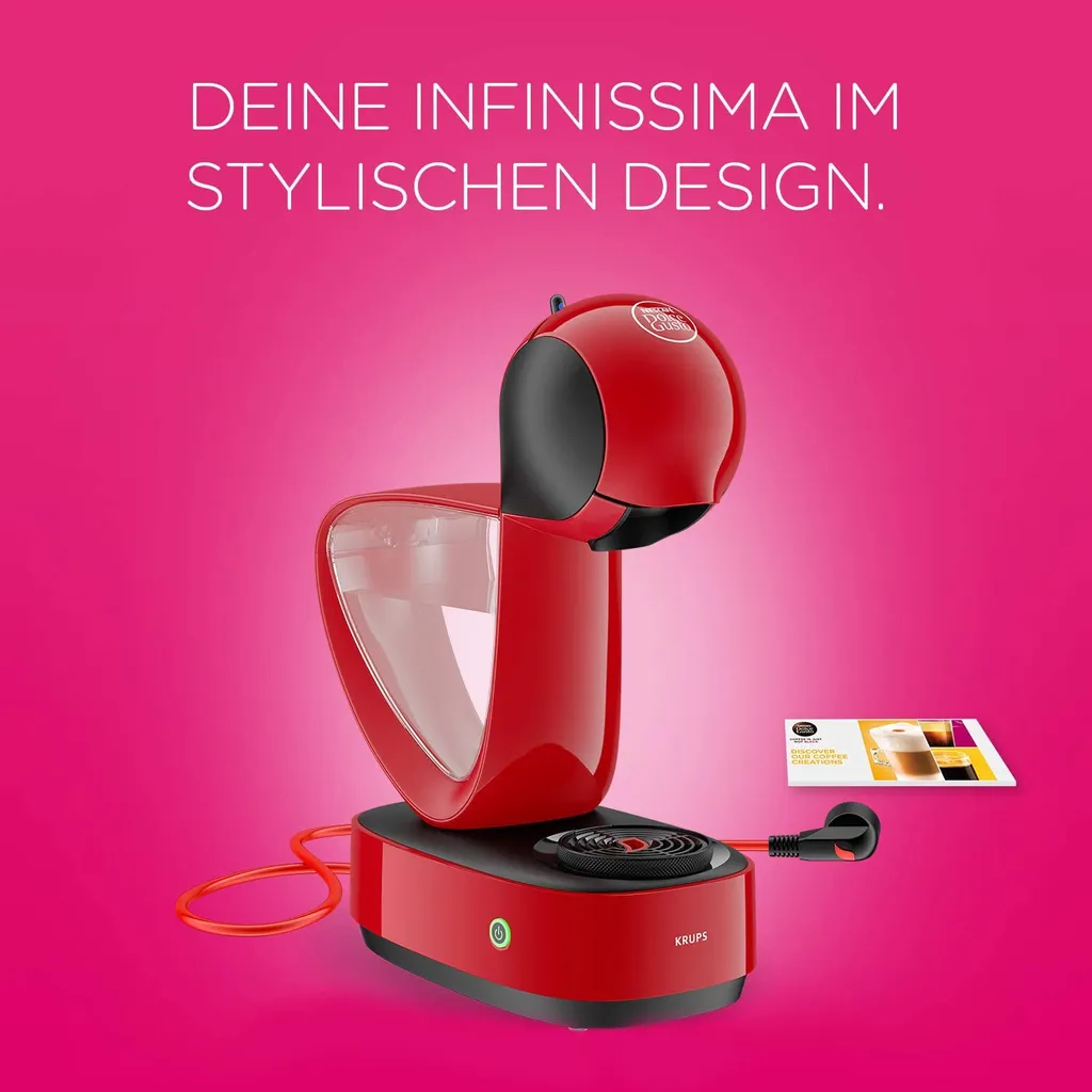 Krups Espressomaschine NESCAFÉ® DOLCE GUSTO® Infinissima KP1708, Rot 12 Krups Espressomaschine NESCAFÉ® DOLCE GUSTO® Infinissima KP1708, Rot – Bild 10