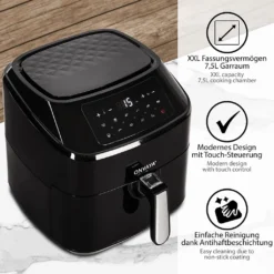ONVAYA® Heißluftfritteuse | Airfryer XXL | Fritteuse Ohne Öl & Fett | Für 5-6 Personen | Mit LED-Display | 10 Programme | 1700 W | Inkl. Backform & Grillrost Mit Spießen 12 ONVAYA® Heißluftfritteuse | Airfryer XXL | Fritteuse Ohne Öl & Fett | Für 5-6 Personen | Mit LED-Display | 10 Programme | 1700 W | Inkl. Backform & Grillrost Mit Spießen -Günstiges Brat Lust Geschäft 2c64f560910b6953d1d81303cb55c8a6