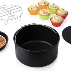 Princess 10-tlg. Heißluftfritteuse-Zubehör-Set 5,2L Metall Und Silikon 30 Princess 10-tlg. Heißluftfritteuse-Zubehör-Set 5,2L Metall Und Silikon -Günstiges Brat Lust Geschäft 2cc7bf6decf9c33917b6509dbc7be172