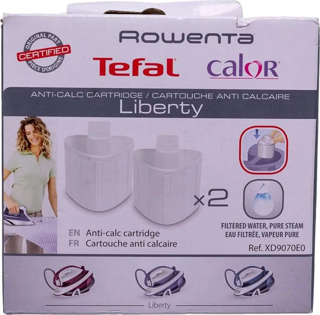 Tefal XD9070E0 Kalkfilter (2x) Für SV7010 SV7020 SV7030 Liberty Dampfbügeleisen 6 Tefal XD9070E0 Kalkfilter (2x) Für SV7010 SV7020 SV7030 Liberty Dampfbügeleisen – Bild 4