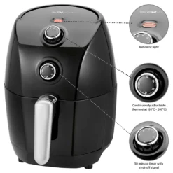 CLATRONIC Heißluft-Fritteuse FR 3698 H Schwarz -Günstiges Brat Lust Geschäft 2de4fe9e3c7004a0f347291bfa49a4c3