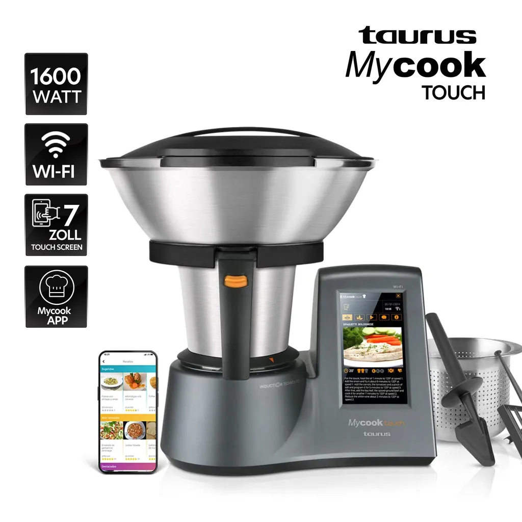 Küchenmaschine Taurus MYCOOK TOUCH 1600W Integrierte Wi-Fi-Verbindung 12 Küchenmaschine Taurus MYCOOK TOUCH 1600W Integrierte Wi-Fi-Verbindung – Bild 10