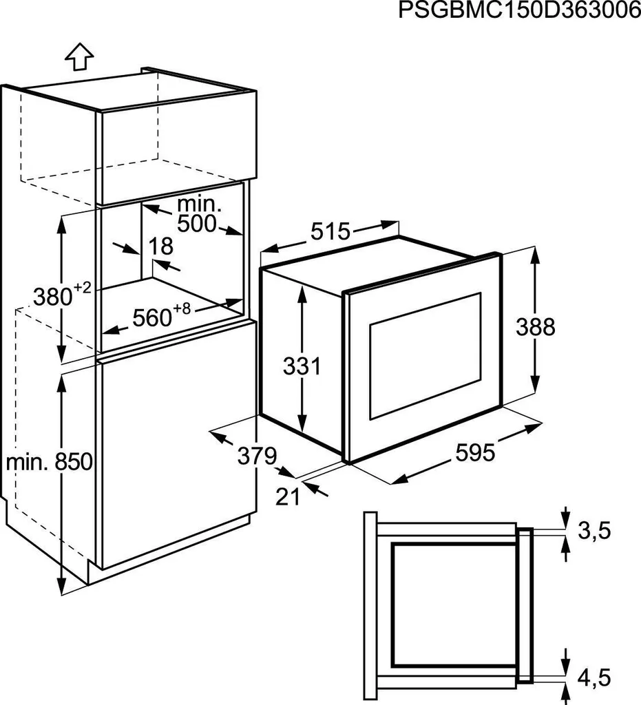 AEG - MSB2547D-M - Einbau-Mikrowelle 4 AEG - MSB2547D-M - Einbau-Mikrowelle – Bild 2