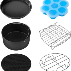 Cosori Heißluftfritteusen Zubehör 6er Set Für 5.5 L Modelle, Geeignet Auch Für Alle Anderen Marken -Günstiges Brat Lust Geschäft 3ad7f0bc8d6188d2d190336ba4e434d6