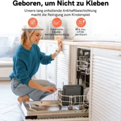 Involly 15L Heißluftfritteuse Airfryer Mini Ofen Mit 18 Programmen, Gaseinsparung, Fritteuse, Kompaktfriteusen,1600W Digital LED Display -Günstiges Brat Lust Geschäft 3bb94f7dae4b02aad9540fccff7f405c