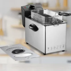Monzana Fritteuse 3 L Edelstahl Temperaturregler Bis 190°C Sichtfenster Spülmaschinengeeignet 2000 W Filter Kontrollleuchte Küche Kaltzonen-Fritteuse -Günstiges Brat Lust Geschäft 3cb83fca876b3a7f4ebd8719c0c8412f