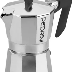 ESPRESSOKOCHER Für 2 Tassen Espresso Maker Espressokanne Kaffeekocher PEDRINI